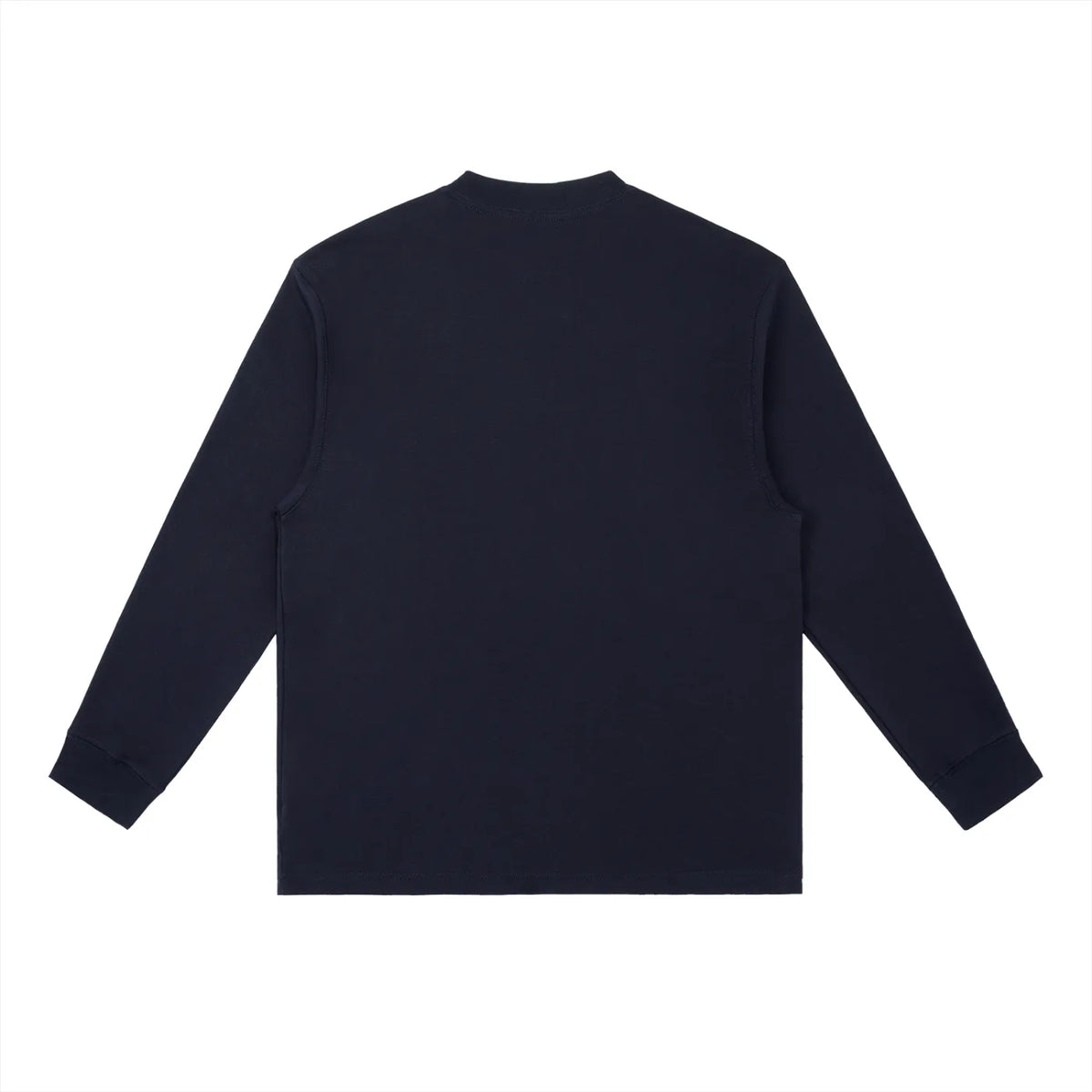 Crest Long Sleeve Crew Tee Navy