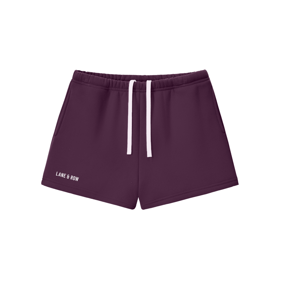 Lane & Row Leisure Short Fleece in Black Cherry, front view