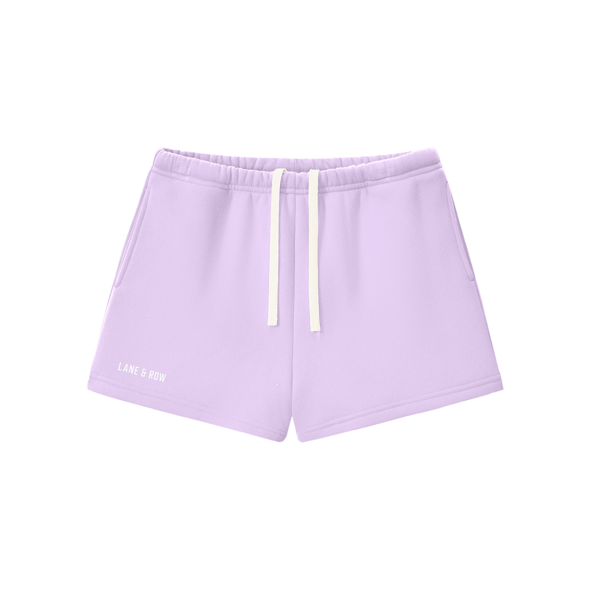 Lane & Row Leisure Short Fleece in Lilac, front view